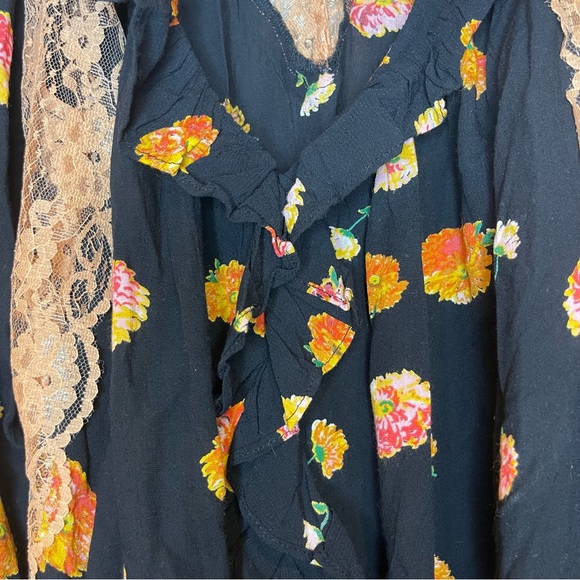 NWT FREE PEOPLE Intimately Printed Bodysuit - Picture 7 of 15